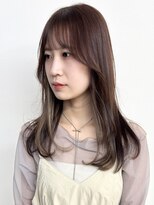 モリオフロムロンドン 松戸店(Morio from London) 【モリオ松戸 石山】インナーカラーミルクティーベージュ前髪有