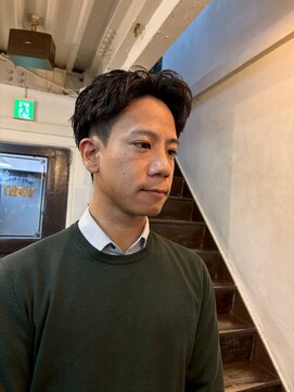 MEN’S HAIR/波巻ツイストスパイラル/フェザーパーマ/心斎橋