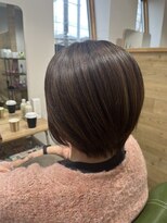 リーフ(leaf)&nbsp;ショートボブ/ハイライト/白髪ぼかし