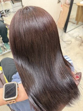 ニュイ 木更津(nuit) ピンクベージュ/アンブレラカラー/クールショート/前髪/木更津