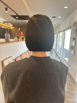 クララジャパン ナベシマ(CLALA JAPAN Nabeshima)&nbsp;ボブ　ミルクティーベージュ　艶髪　髪質改善カラー　ショート
