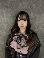 ルフレ 新宿本店2nd(Reflet) 【NAKAJI】ブラック×インナーピンク