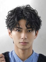ゼンコー アオヤマ(ZENKO Aoyama)&nbsp;シャドウツイスパメンズパーマメンズカットアップバング