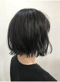 【ALIUS 池袋 小川真一】スモークアッシュボブ