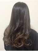 縮毛矯正×グラデーションカラー