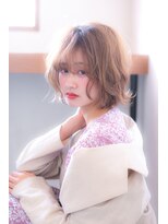 エルフォ(elfo) 【elfo】アゴ下ボブのラフカール！パーマスタイル