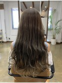 ブリーチなしのアッシュグレー