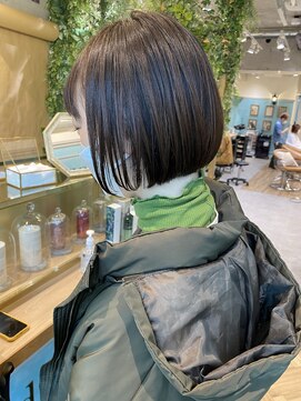 ロンドフルール 大宮東口(Lond fleur) 【Lond fleur石畑結華】ピタッとおしゃれボブ　切りっぱなし