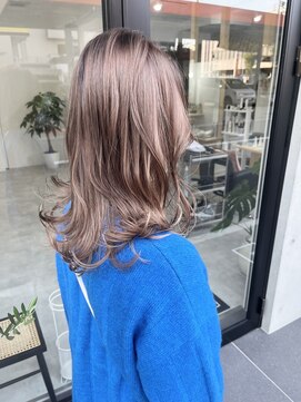 マルレ(MARLE) 都島ミディアムロング/美髪/アッシュベージュ