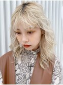 ブロンドミディ_チェリーブラウンフェミニンロング_ba408271