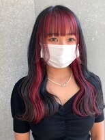 ロンドヴァリー 渋谷店(Lond vallee)&nbsp;前髪インナーカラーレッド！