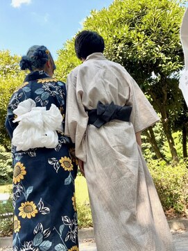 アップスニニー(up's niny) 浴衣着てデート♪粋でオシャレですね♪『浴衣着付け+セット』