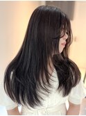 ミルクティーグレージュハイライトケアブリーチレイヤーカット