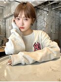 ワイドバングマッシュショート