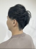 メンズツーブロックフロント立たせ