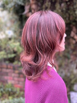 マジョラム(marjoram) メッシュで大人可愛く