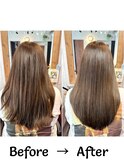 髪質改善カラー/サラ髪ロング