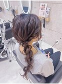 サイドあみおろし/心斎橋ヘアセット