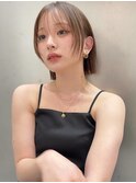 ボブとミディアムの間のレイヤーカット