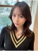 表参道アフロート張替　ミディアムくびれシルエット　横髪