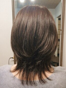 ハコ(haco)の写真/【八田駅】カット+オーガニック認証リタッチカラー（前後処理Tr付き）+うる艶Tr¥17000◇低刺激でキレイに