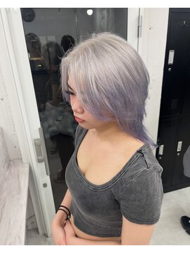 ウィステル ホワイトカラーデザインラベンダー/ホワイトシルバー【こーき】