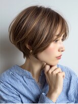 レリーオーファ 六甲(RelyOfa)&nbsp;白髪ぼかしボブ柔らか立体感UP[六甲/髪質改善/白髪ぼかし]