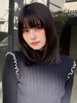 オムニス 表参道(Omnis)&nbsp;韓国暗髪黒髪イメチェンミディアムレイヤー小顔前髪髪質改善