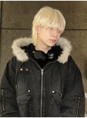ハイトーンカラーケアブリーチ波巻きツイストスパイラル