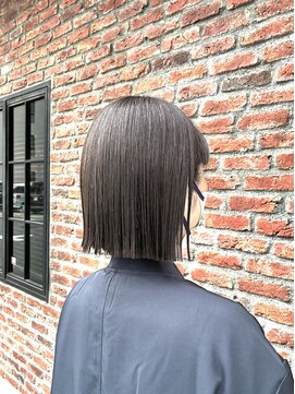 オーガニック アトリエ 大宮(organic+atelier) 冬ボブ透明感艶感ストレート髪質改善夏カラーブラウン