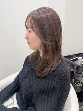 ノエシキカ(noe sikika) ミディアムレイヤー/韓国/レイヤーカット/ダブルカラー/栄l99