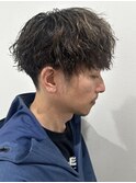 メンズマッシュパーマツイストスパイラルパーマ刈り上げ新田