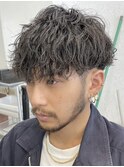 大分メンズパーマツイストスパイラルパーマ波巻きパーマツイスパ