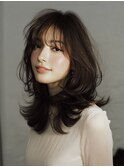 小顔ミディアムパーマミディアムデジタルパーマボブパーマ前髪