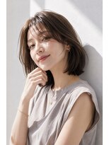 アッシュ 学芸大学店(Ash)&nbsp;ボブ/大人女性/アッシュベージュ/髪質改善/白髪ぼかし