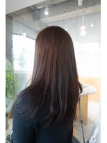 ワッカ(wacca)&nbsp;ロング　髪質改善カラー　バイオレットブラウン　質感カット