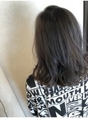 【ハイライトカラー】くすみブルー＋ラインカラー