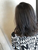ヘアーメイク ブランニュー 東生駒店(hair make Brand new) 【ハイライトカラー】くすみブルー＋ラインカラー