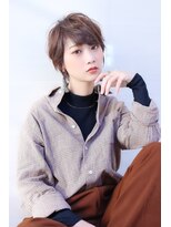 オーロ(ORO) 動きのある前髪ショート×ショコラベージュ