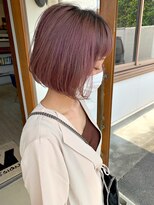 マイ ヘア デザイン 岡崎(MY hair design) ピンクミルフィーユカラーのレディースショート