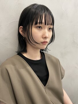 ワク(WAKU) YUJI style NO.2４　 セミディ姫カットシアーカラー