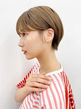 ガーデン オオタカノモリ(garden otakanomori) 20代30代40代大人丸みショートボブ×ツヤ髪スタイル