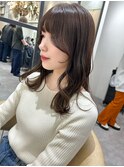前髪シースルー 韓国 顔周りカット haruhi【大宮】
