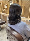 オリーブグレージュ×透明感カラー