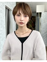 アッシュベージュ×マッシュショート