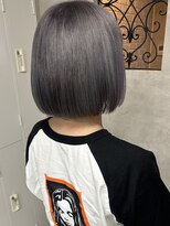 ルノン(LUNON) シルバーカラー/ケアブリーチ/ハイトーン/ボブ/韓国