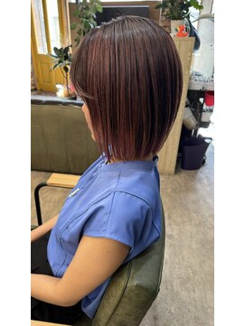 ルーナヘアー(LUNA hair) 【京都 ルーナ】バレイヤージュ ボブ 20代30代30代40代50代60代