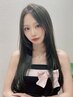 【MAHIRO指名】韓国風顔周りカット+艶カラー＋3stepトリートメント