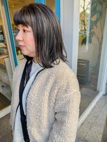 コマド(Comado)&nbsp;【冬スタイル★Check★】センス◎お洒落グレージュ×ハイライト