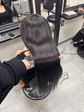 エス 天満扇町(esu) IS73ダークグレー/ブリーチなし/髪質改善カラー